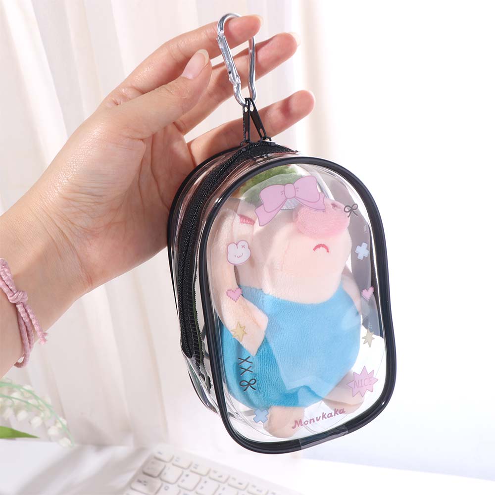 Display 10cm Transparent Doll Bag Clear Outdoor Doll Display Bag Doll Storage Bag Outdoor