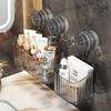 Wall-Mounted Kitchen & Bathroom Suction Cup Storage Basket