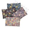 Lässige Vintage kleine Blumengeldbeutel wasserdicht Baumwollstoff kleine quadratische Tasche Kartenhalter Damen Mini-Geldbörsen Mädchen-Taschen