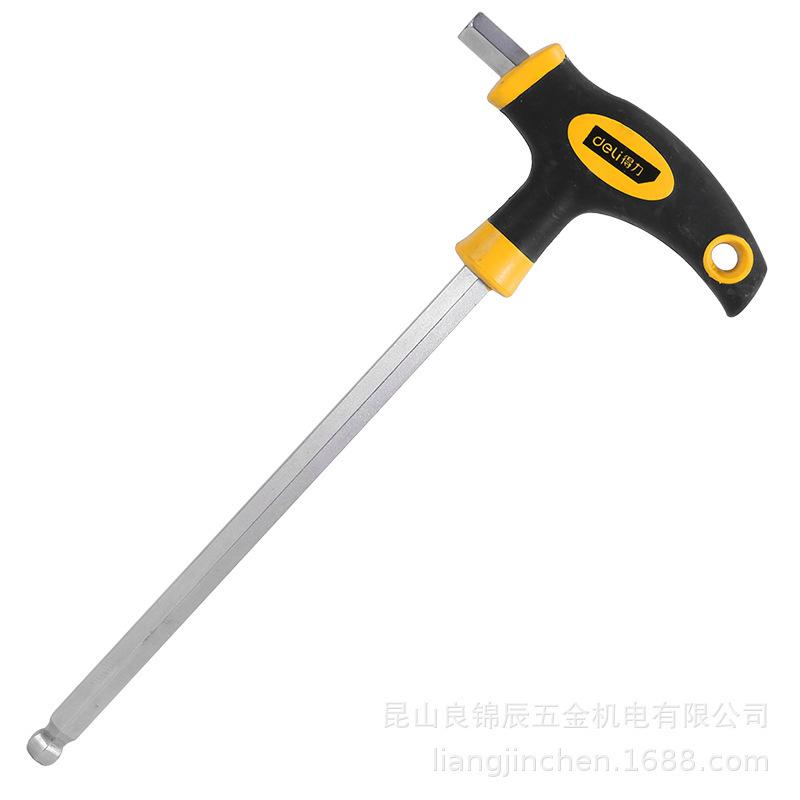 Deli Tools DL2271 Rubber T-Handle Ball End Hex Key Screwdriver