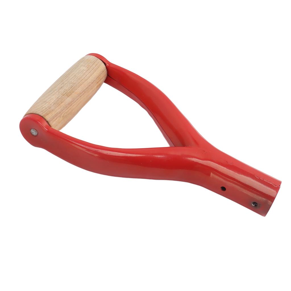 Shovel Handle Y Shaped 12.22in Inside Diameter Replacement Spade Handle with Wooden Grip for Garden