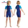 2,5 MM Neoprenanzug für Kinder, Thermo-Einteiler, mittlere und ältere Kinder, kurzärmeliger Badeanzug zum Schwimmen, Surfen, Schnorcheln, verdickter Badeanzug