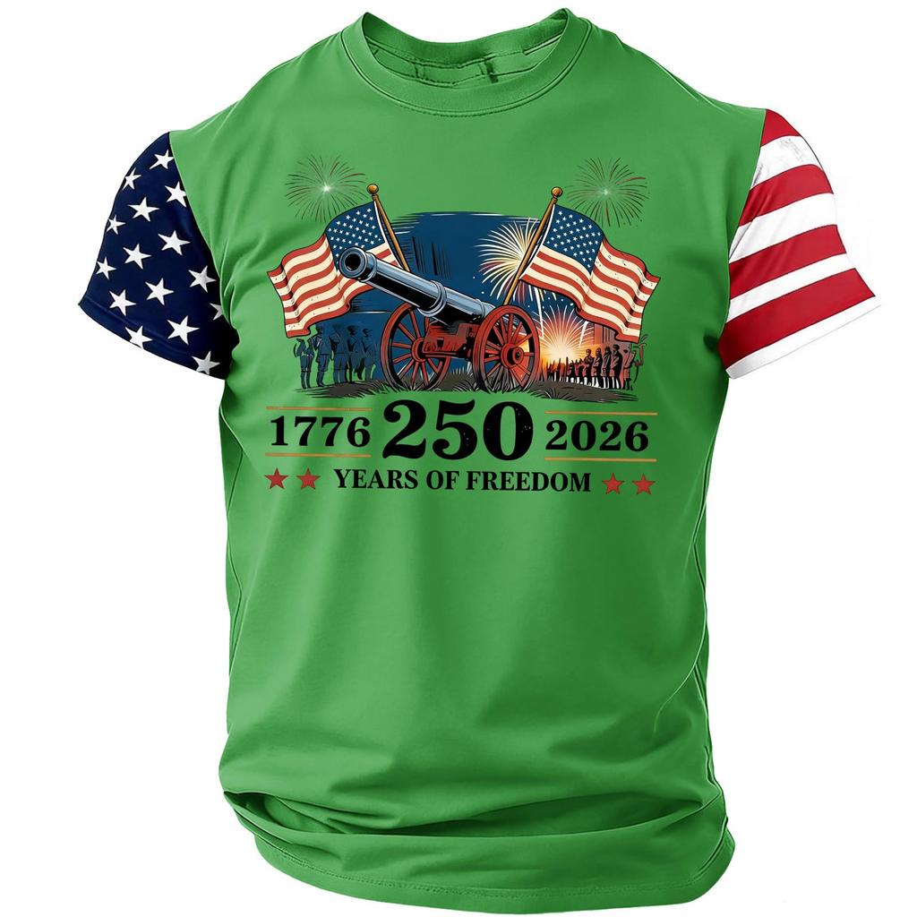 Men's Casual Round Neck Lightweight Breathable Short-Sleeve Top