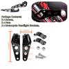 2X Motorcycle Headlight Adjust Mount Brackets 27 - 35mm Fork Ear Headlamp Holder