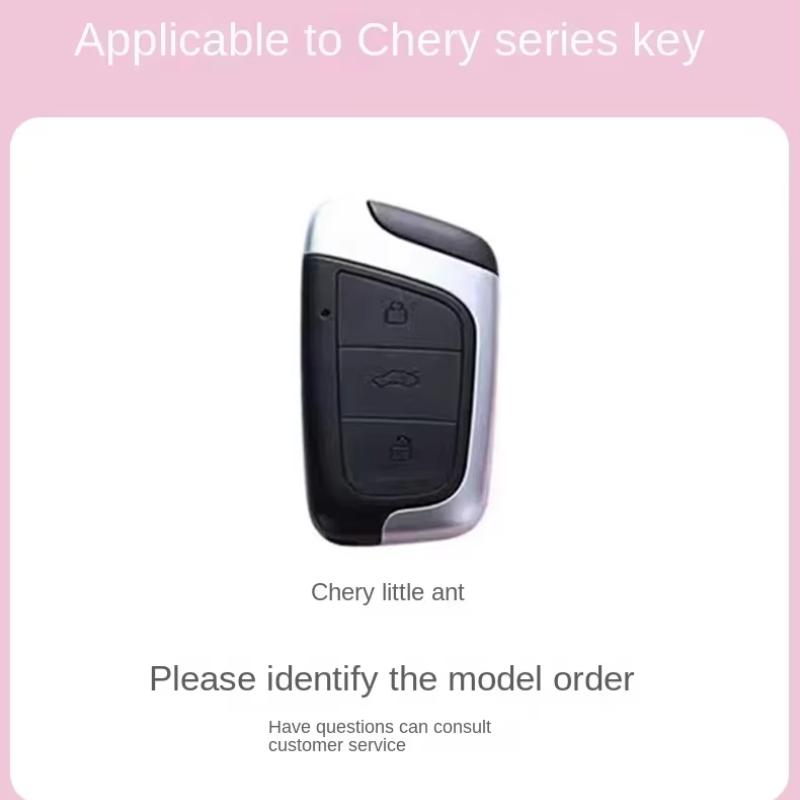 TPU Car Key Cover Remote Fobs Cases Protector Keychain Holder Auto Accessories For Chery EQ1 Little Ant New Energy QQ Ice Cream