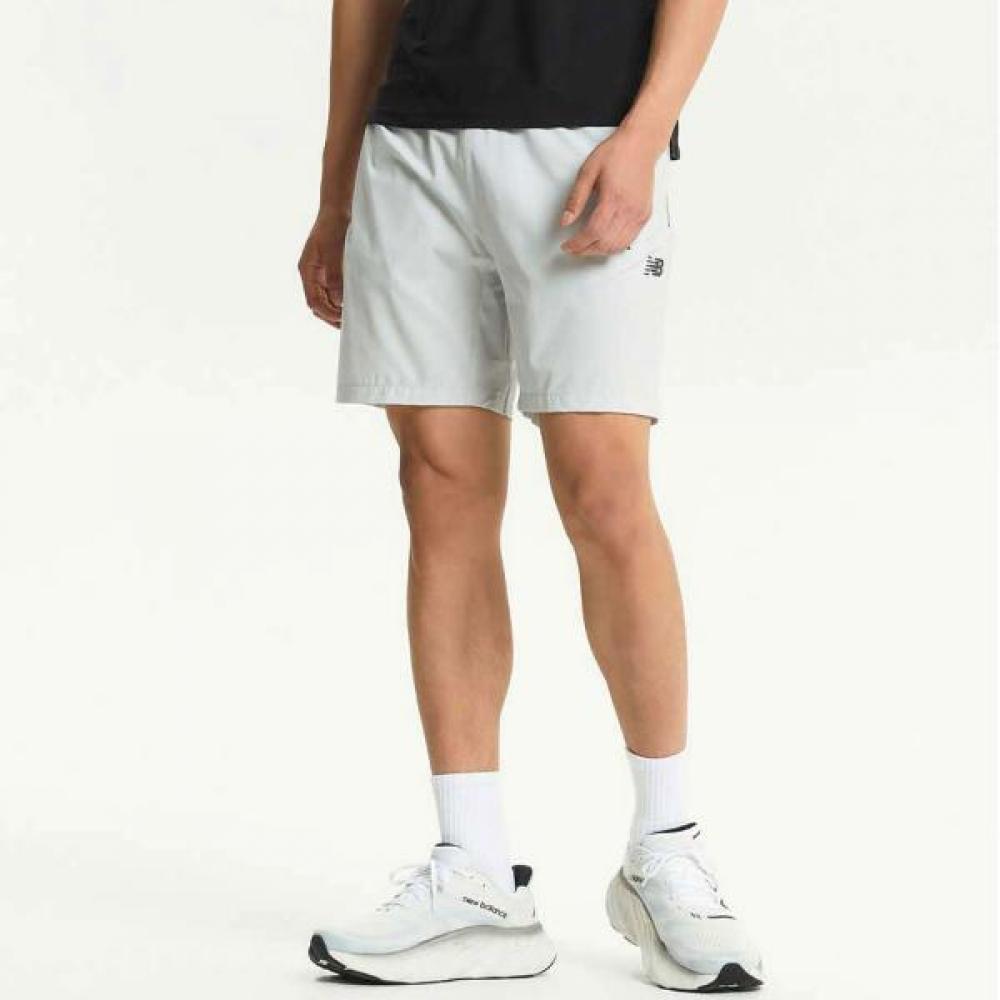 

New Balance Half Club Uni Woven 4 Part Shorts Gray Nbnvdb7 70(XS)