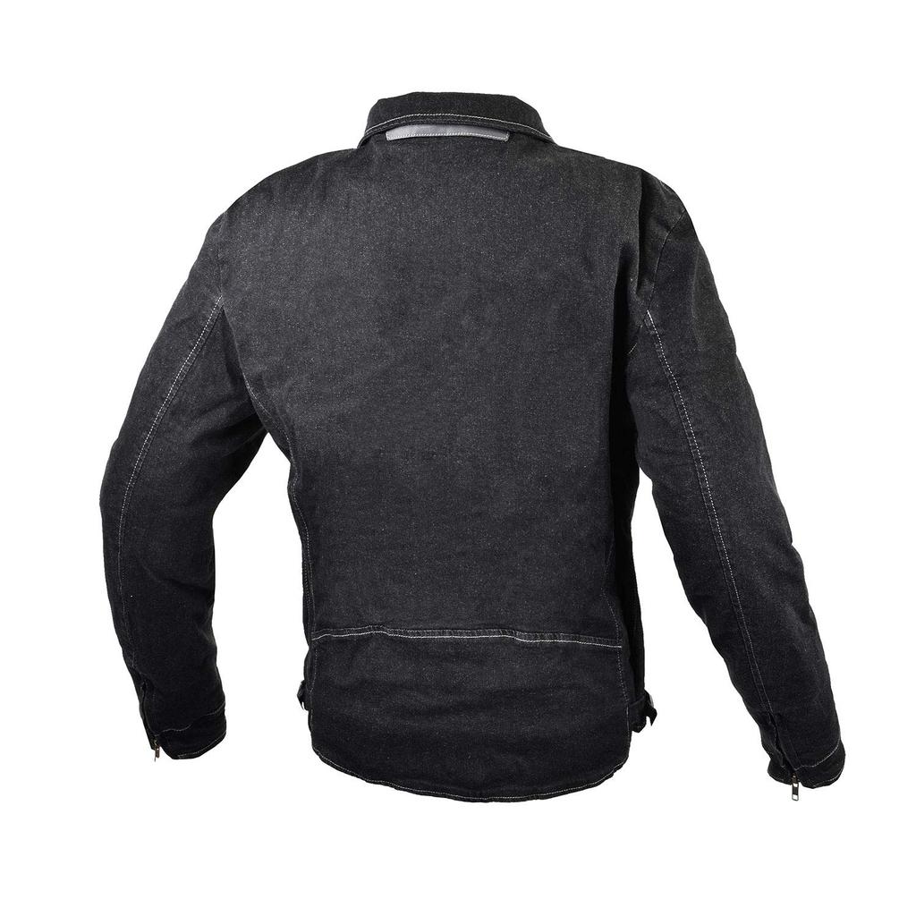 Komine Motorrad Schutz Denim Einheitsgröße XL und CE Level 2 Stretch Jeansjacke, Schwarz, (JK-153), Frühling, Sommer, Herbst, Zertifiziert,