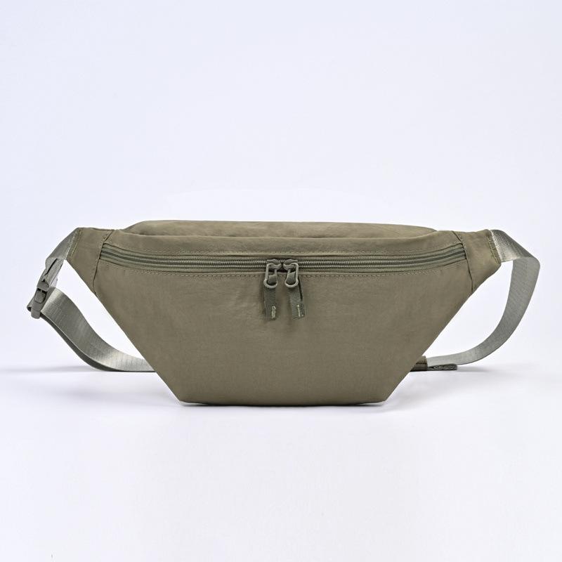 

The same dumpling bag in the fitting room, light and large-capacitymessenger bag for men and women, waist bag, sports shoulder bag, student cloth bag. оливковий колір