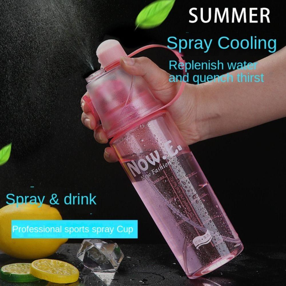 With Straw Water Bottle Spray Spray Water Bottle Drinkware Bottles Drink Spray Cup  Cycling