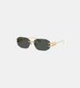 Versace Sunglasses Minimalist Design UV Protection Gold