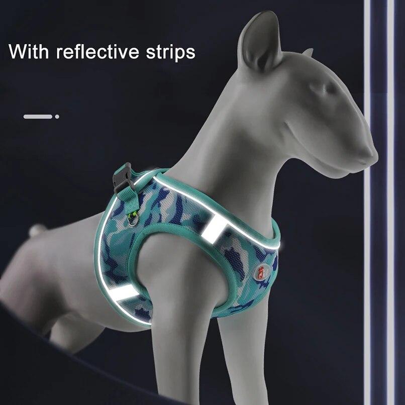 3-teiliges Welpengeschirr- und Kotbeutelspender-Set Hunde-Weste-Set für kleine mittelgroße Hunde Katzen Spazierleine Leine Chihuahua Französische Bulldogge