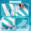 2 Pieces Water Adult Float Striped Hammock Water Inflatable Suitable for Water River Summer Pool Beach Sunbathing Blue Float, Hammock, Bed, Float,