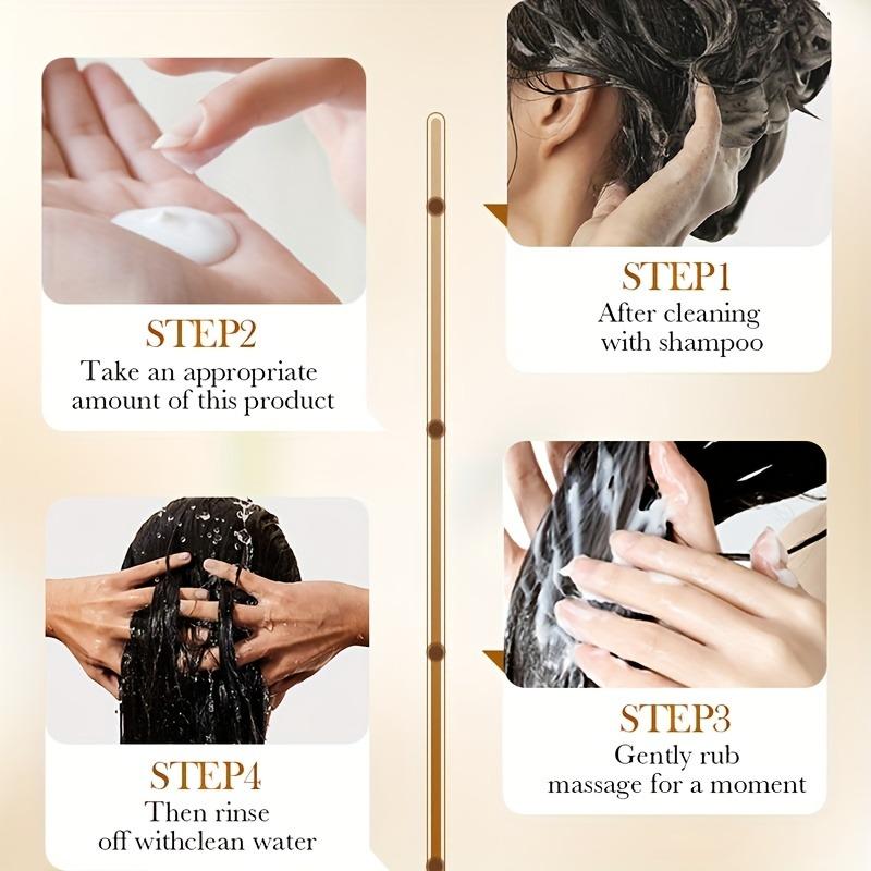 Rice Puree Hair Conditioner 30G Per Bag Hair Strengthening Split Ends Repair Nourishing Smoothing Brightening for Dry Hair