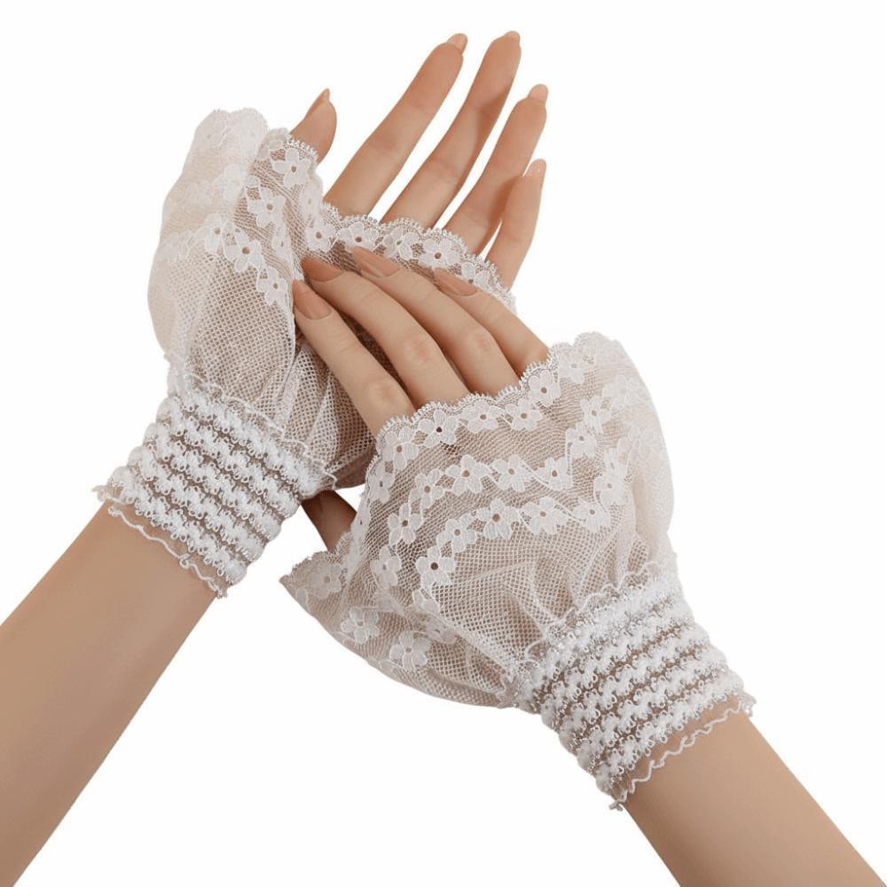Fashion Lace Ruffled Wrist Fake Sleeves Cuffs Costume Accessory Soft Fake Cuff Comfortable Wrist Cuff Wedding