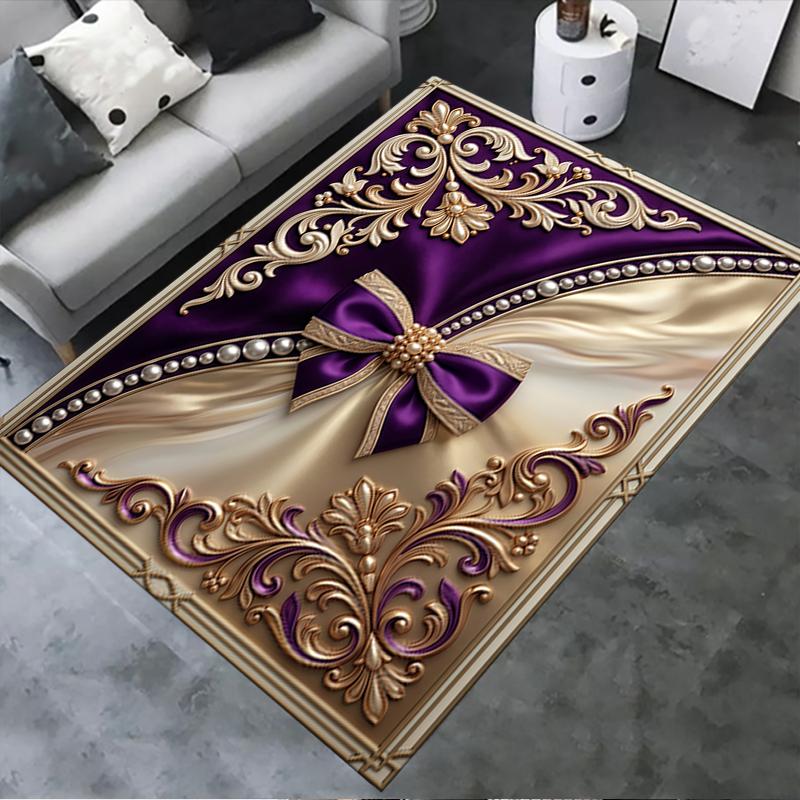 2025 New Gorgeous bow Carpet Rug for Living Room Bedroom Home Sofa Decoration,Kids play Non-slip Floor Mat
