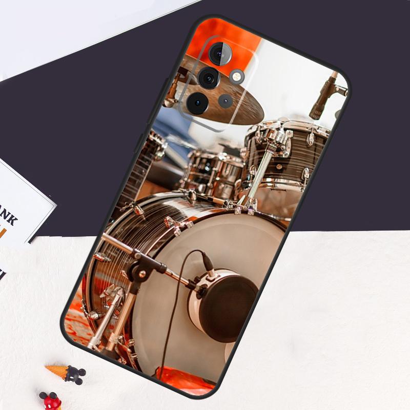 Musical Instrument Drum Case For Samsung Galaxy A54 A34 A14 A53 A13 A33 A73 A12 A22 A32 A52 A52S A51 A71 A50 Cover Coque