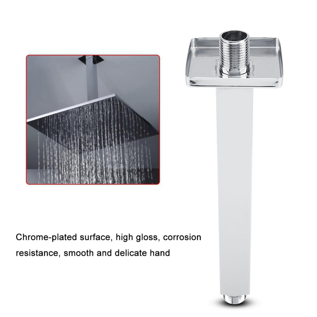   Stainless Steel Top Shower Arm Pipe Wall Mount for Bathroom Ceiling Shower Head(20 Cm)
