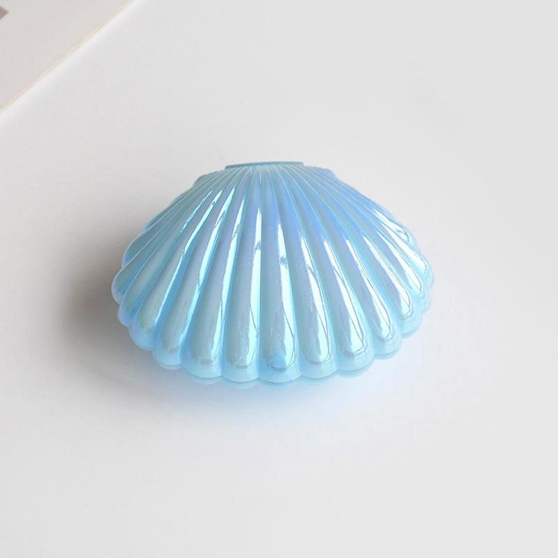 

5 шт. Коробки для конфет в форме ракушек, Пластиковая коробка для хранения закусок, печенья, украшений, Детские сувениры для русалочьей вечеринки на день рождения, Декор, Свадебные принадлежности 6x8.5cm синий