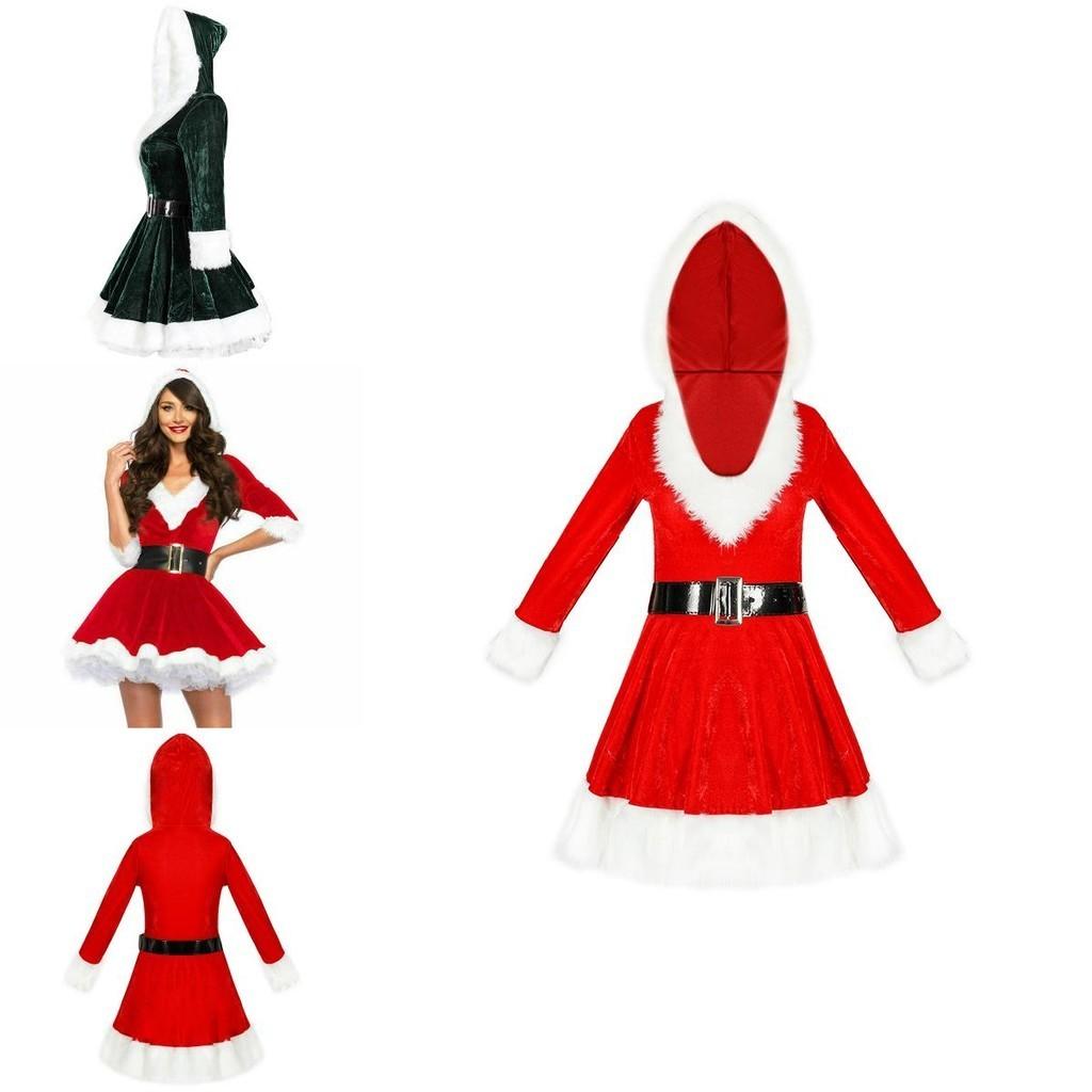 Cozy Santa Claus Christmas Costume For Women Featuring Breathable And Warm Material