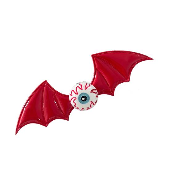 Halloween Hairpin Dark Style Bat Wings Pumpkin Eyeball Design Spoof Hair Clip Versatile Gothic Street Party Hair Accessory