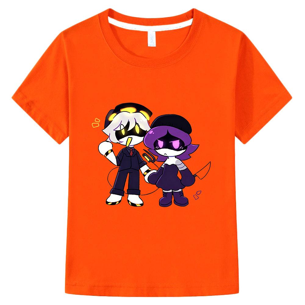 100% Cotone Gioco Droni Assassini T-shirt per Bambini Stampa Cartone Animato Magliette per Bambini Streetwear Ragazzi Ragazze Top Casual Girocollo Manica Corta