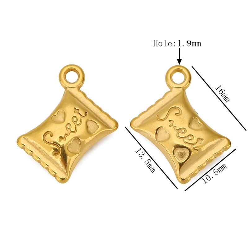 3pcs Lipstick Rabbit Conch Lovers Charms Skull Heart Mushroom Stainless Steel Pendants for DIY Necklace Bracelet Jewelry Making