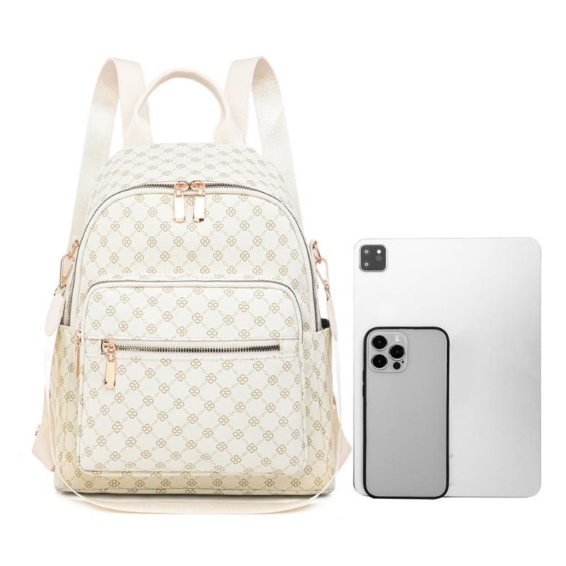 Women's backpack new simple fashion retro women's bag large flow casual versatile travel backpack