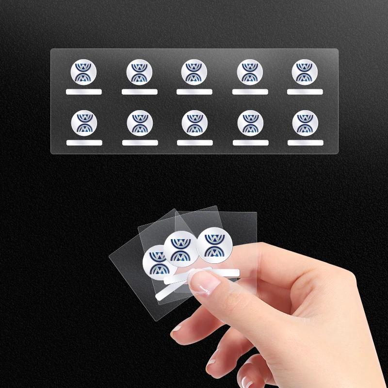 BRT1 VW GTI GOLF Car Sticker 1/2/5/10pcs 3D Car Logo Stickers Letter Car Stickers Interior Decoration For Volkswagen Tharu R Polo T5 xh2