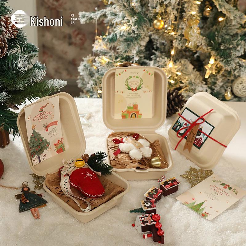 Ornements Peluches Arbre de Noël faits à la main et Décorations Clochettes Nouvel An pour Suspendre dans la Voiture