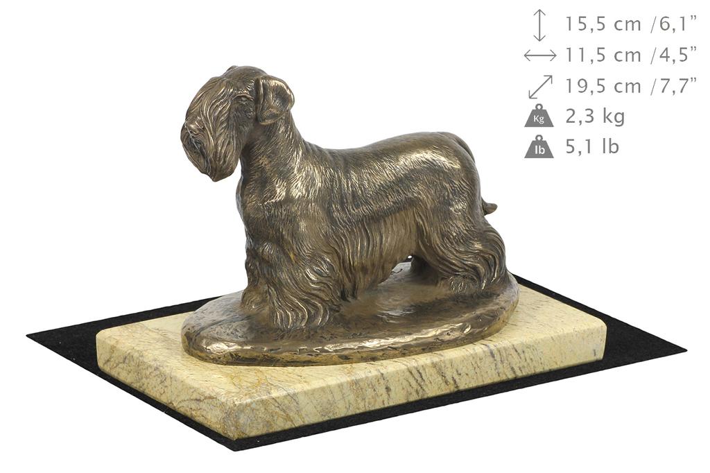 Terier Czeski, Cesky Terrier - Statuetka Psa, Figurka Sylwetki Psa, Trofeum Na Wystawę Psów Marki Art-Dog
