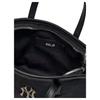 MLB New York Yankees Solid Color Versatile Adjustable Detachable Tote Bag Nylon Crossbody Handbag Mini Women Bags Black 3ACRVN16N-50BKS