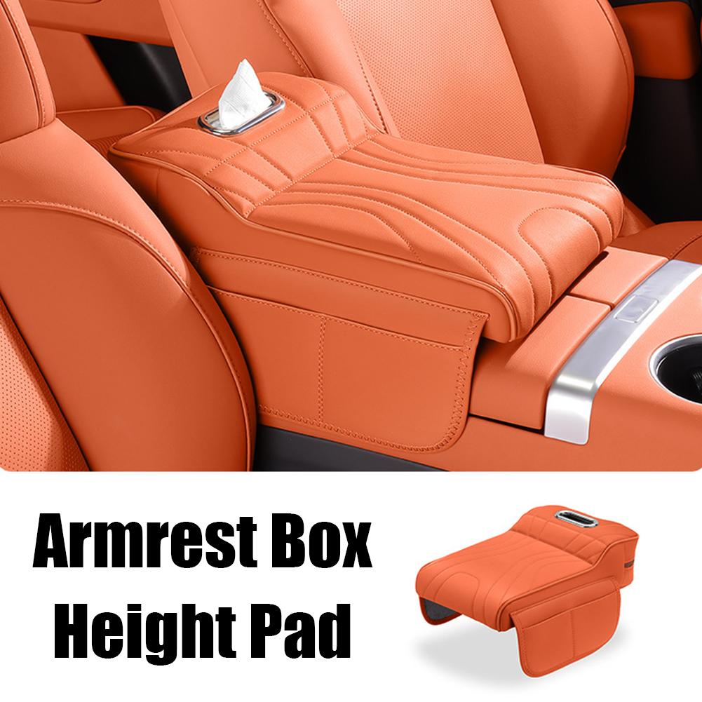 

For Haval H9 2rd 2025 2025 Car Armrest Box Height Increase Pad Car Armrest Box Storage Bag Car Leather Protective Cover Accessor