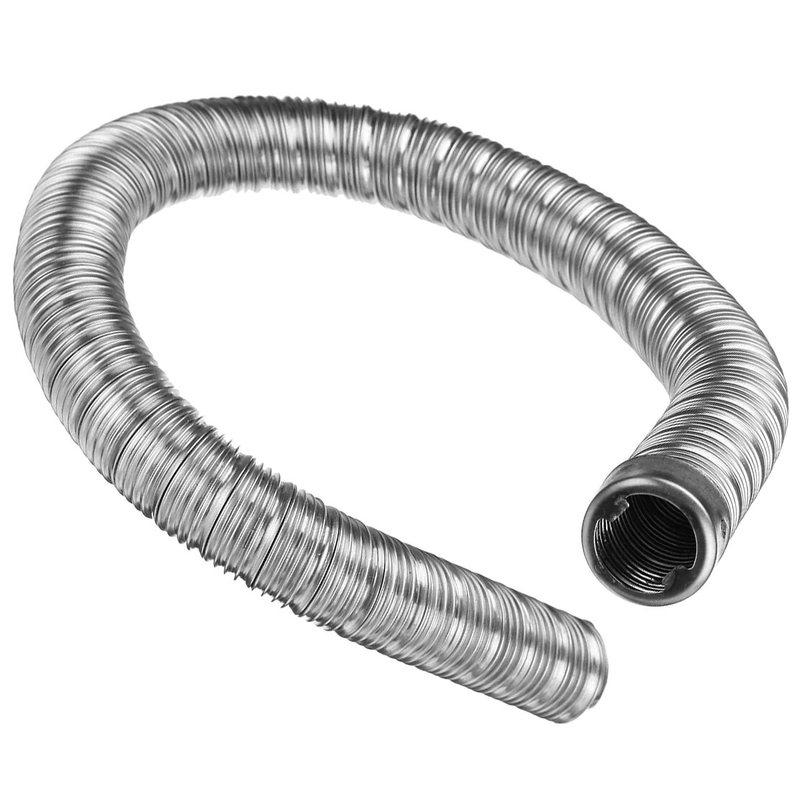 60cm Stainless Steel Flexible Flue Pipe Fit for Eberspacher Webasto Parking Heater Silver
