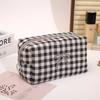Fashion Portable Cosmetic Bag Large Capacity Multi-functional Toiletries Storage Bag Embroidered Bow Stationery Pouch