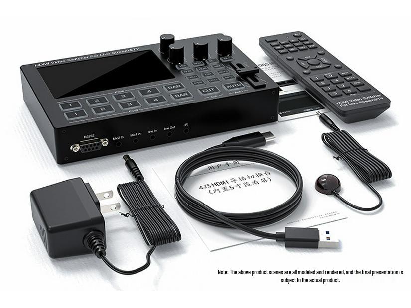 4-Way HDMI Switcher with 5" Monitor