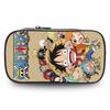 One Piece School Double Layer Pencil Case Large Capacity Durable Stationery Bag Lightweight Unisex Pen Pouch for Boys Girls 6-10