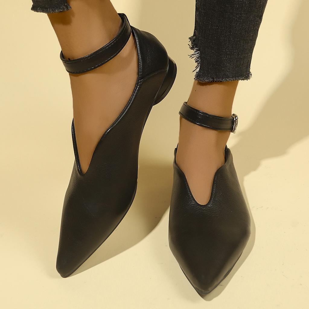 Women Flats Spring Pointed Toes Mary Jane Shoes Women Fashion Shallow Mouth  Casual Soft Sole Flat Women Shoes Zapatos De Mujer