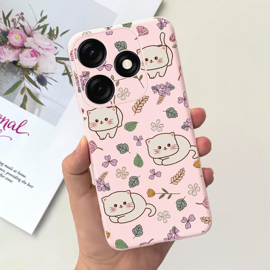 For Tecno Spark 20C Case BG7n Cute Dinosaur Cartoon Cover Soft Silicone Phone Case For Tecno Spark 20 Pro Spark20 C Shell Bumper