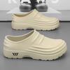 Fashion 2025 Men's Anti-slip Sandals Chef Shoes Men Working Shoes Waterproof Fashion Garden Shoes Clogs For Beach Slippers Size 36-48
