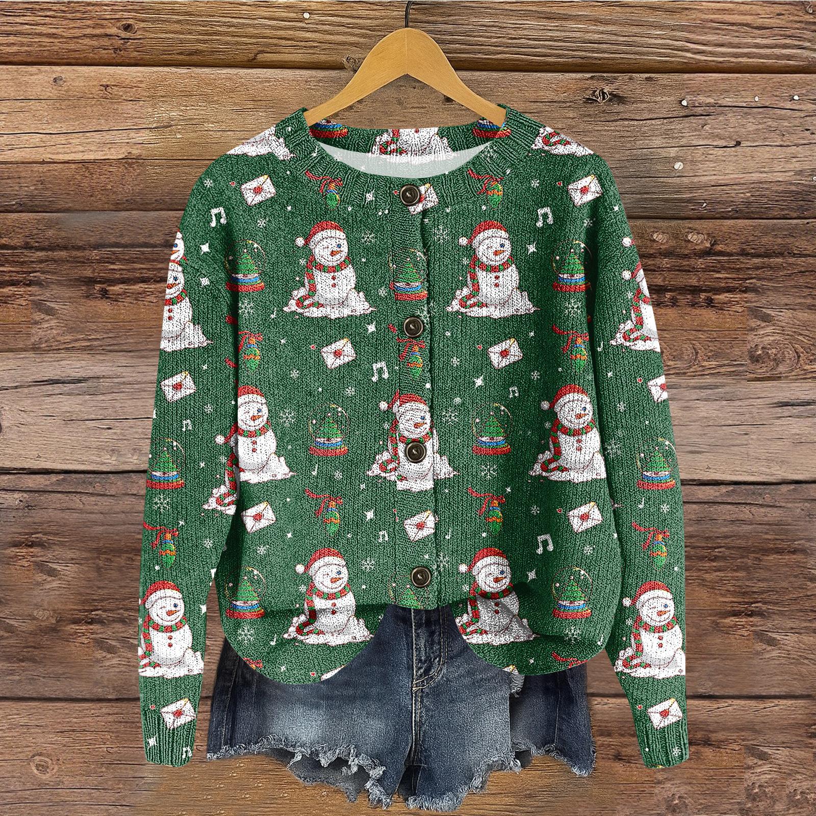 

Женский топ с круглым вырезом и принтом из утолщенного плюша и кашемира, теплый длинный топ M