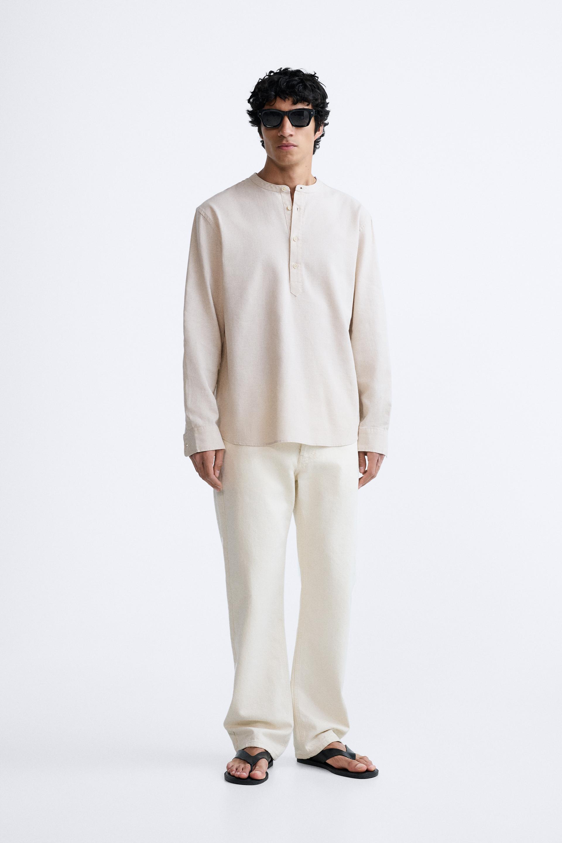 

РУБАШКА С ВОРОТНИКОМ-СТОЙКОЙ