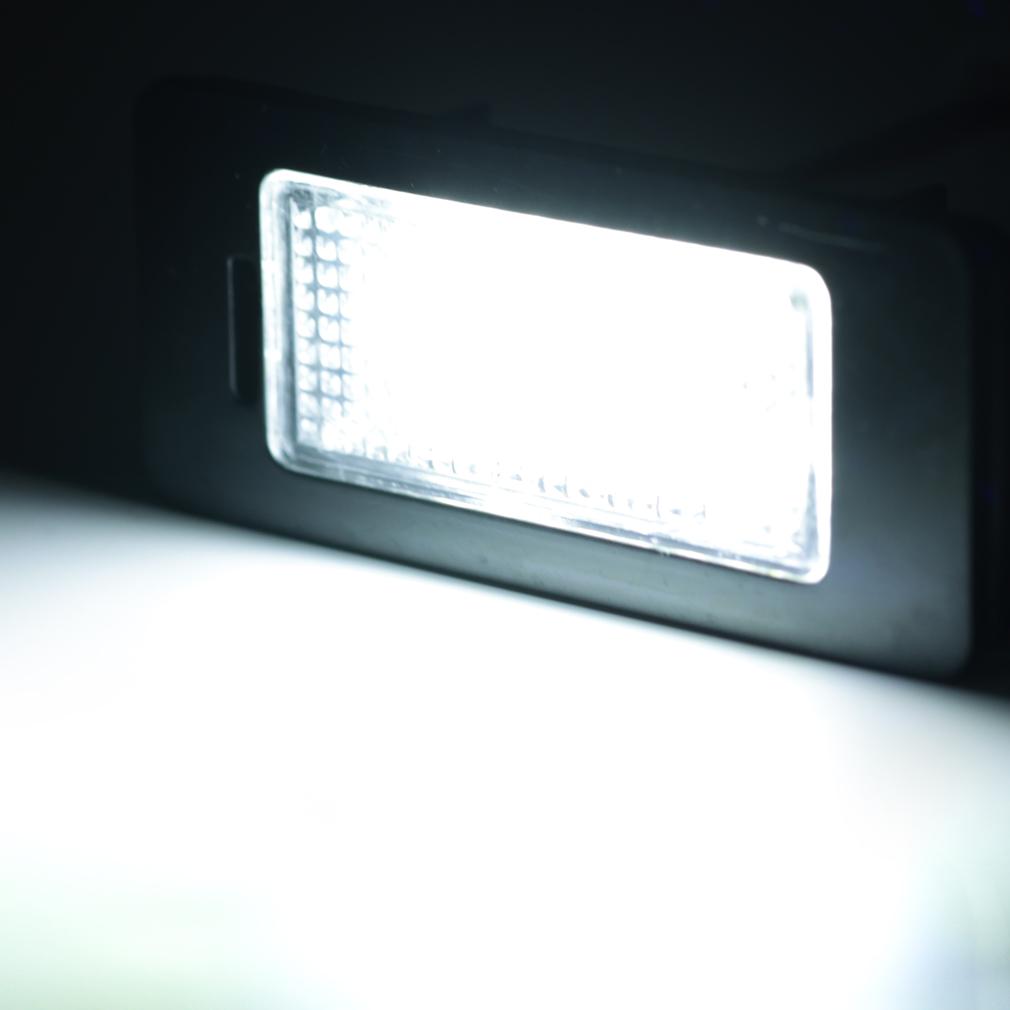 2 uds coche LED para placa de matrícula luz LED lámpara de licencia para VW Golf Canbus 2010-2021 OEM No. 5N0943021 3AF943021A