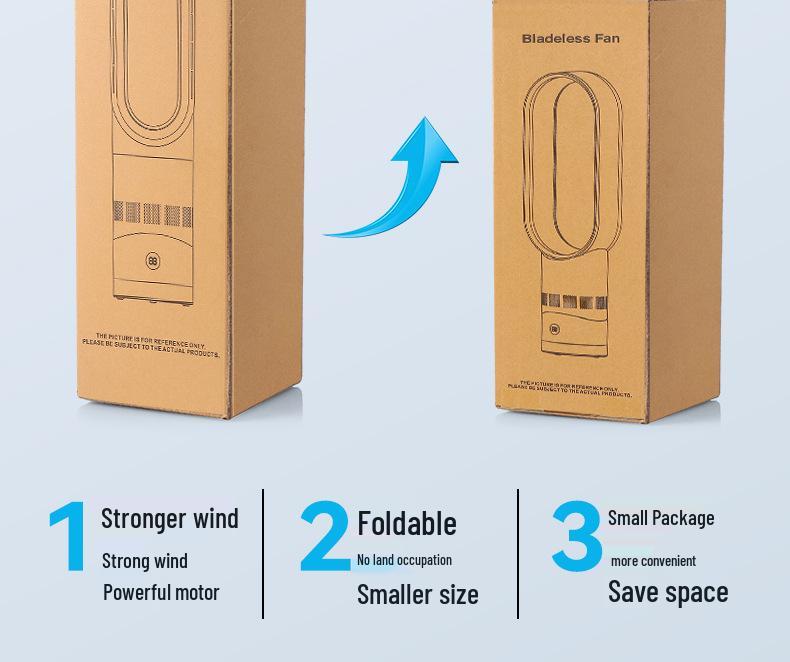 Sleek Bladeless Oscillating Tower Fan with Remote & Multi-Speed Airflow