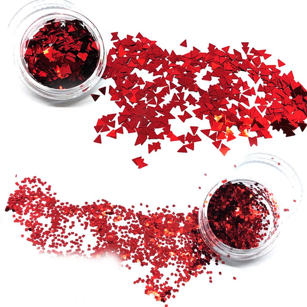 3D Nail Glitter Sequins Nail Glitter Flakes Set Acrylic Nail Sparkle Glitter Stickers Decals for Christmas Nail Art Decoration 12 Pack Mixed Shapes