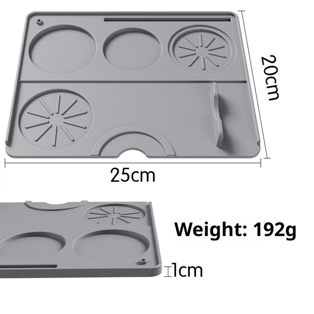 1PCS 25x20cm Silicone Coffee Tamping Mat For Home Coffee Shop Espresso Machine Non Slip Base Portafilter Holder Pad Accessories