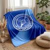 Coperta Morbida in Pile Flanella Portsmouth FC Leggera Accogliente Calda Coperta da Lancio per Divano Letto Decorazione Casa