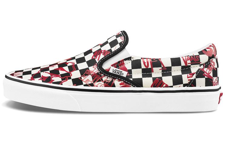 Vans Classic Slip On Черный Белый Красный VN0A4BV31IW 37