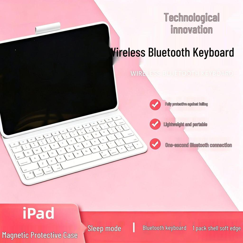 11-inch iPad 2025 Model Protective Case with 13-inch Wireless Bluetooth Keyboard