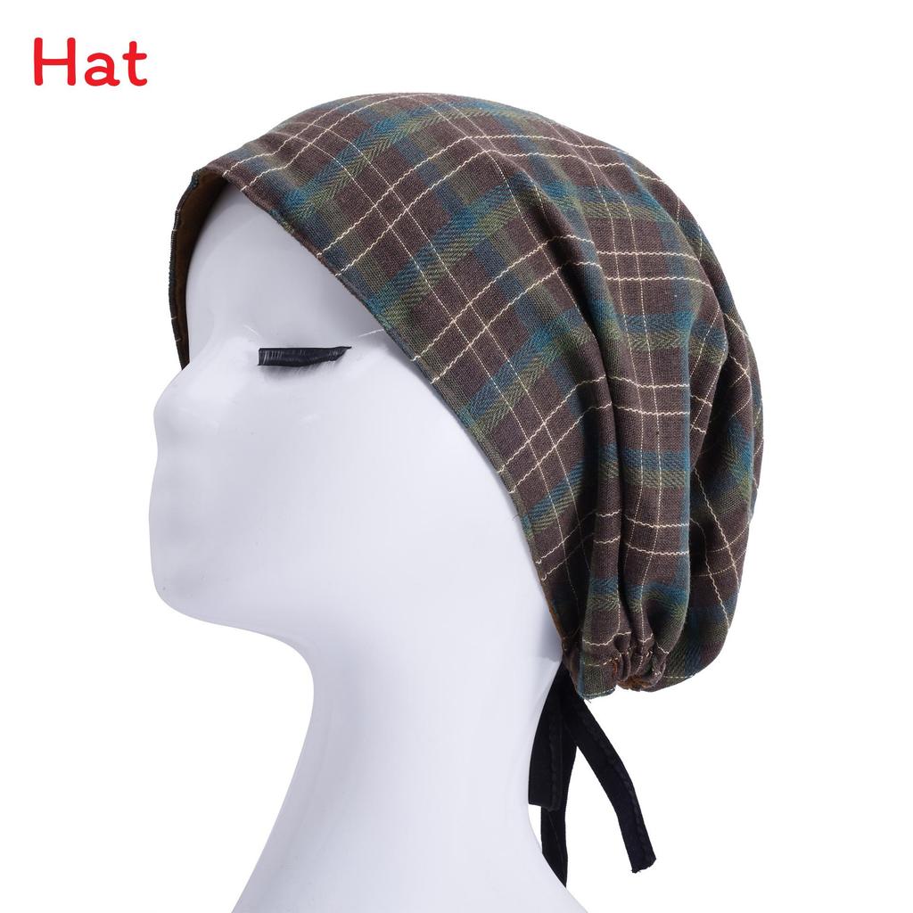

Vintage Plaid Bucket Hat For Women With Breathable Polyester Summer Autumn Fashion Accessory GreenLarge