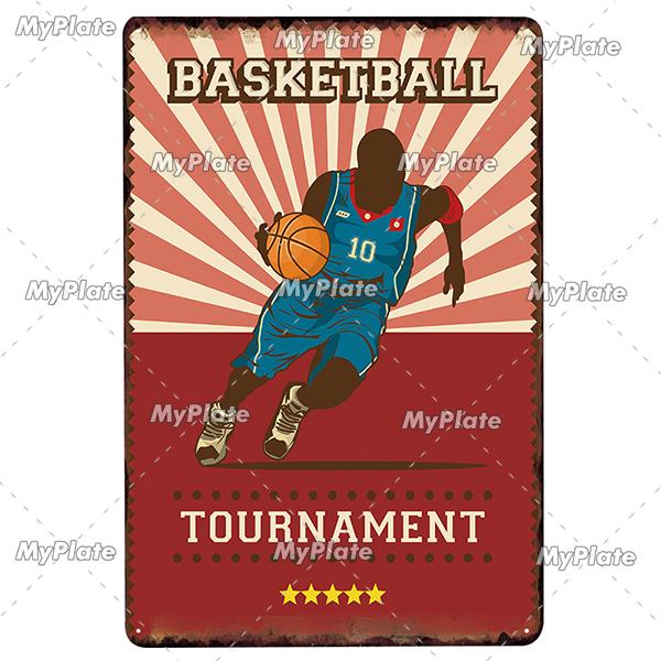 Soccer Metal Sign Vintage Plaque Tin Sign Wall Decor For Home Bar Pub Club Plate Crafts Art Poster Gift Sport Tennis Poster